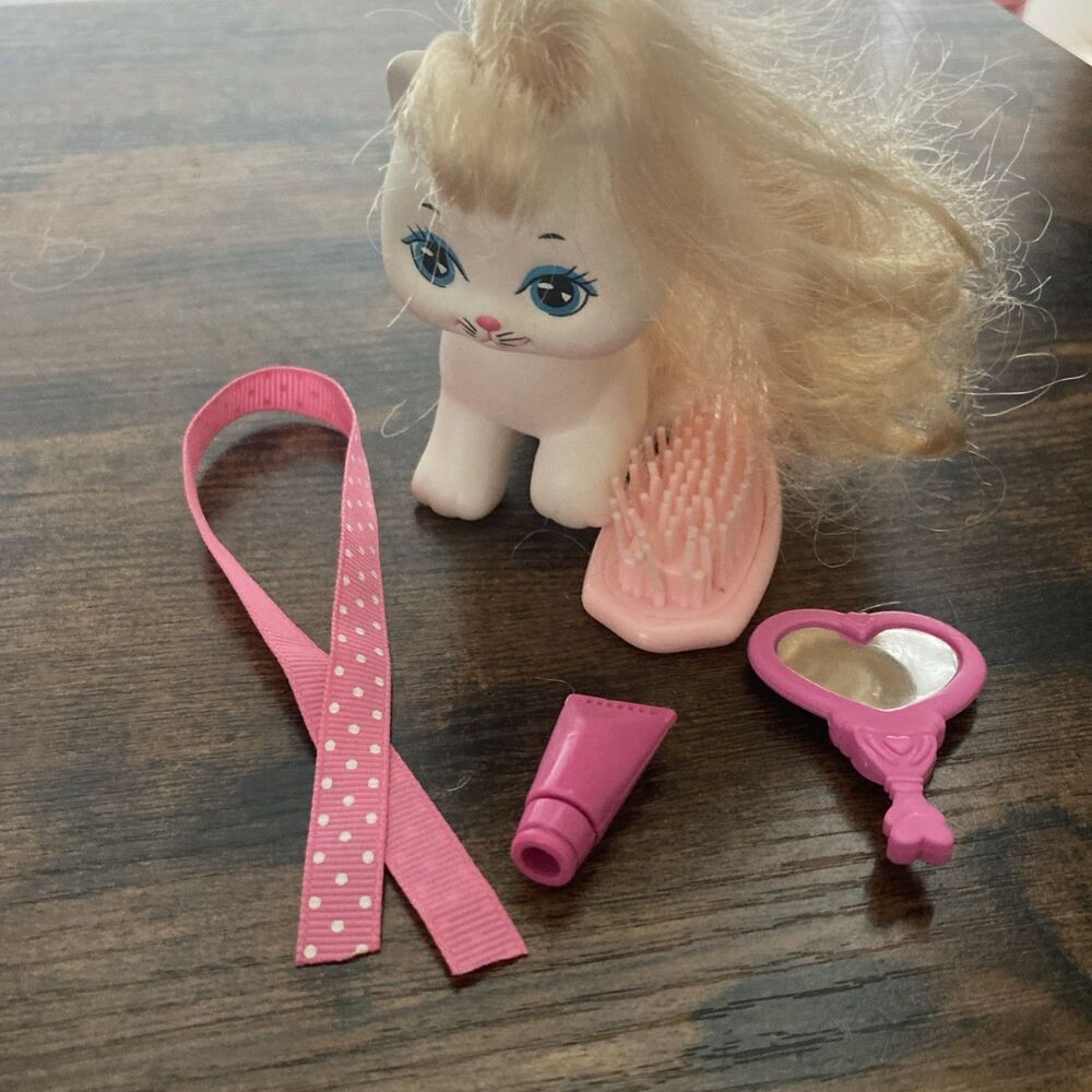 Lady Lovely Locks Curly Kitten Creamy Coat Mattel 1988 Vintage Little Pretties